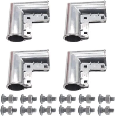 4 Packungen Maschendrahtzaun Torecken Aluminium Tor Eckanzug 1 3/8 x 1 3/8 - Bild 1 von 4
