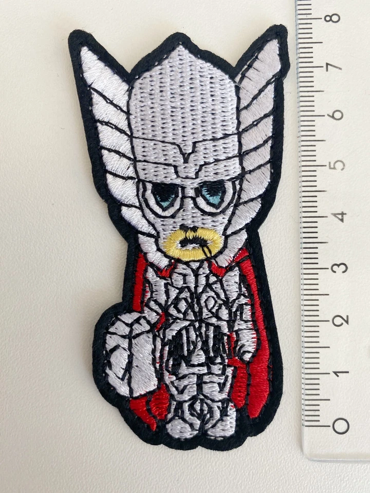 Thor Patch Aufnäher Bügelbild Flicken Applikation Avengers Marvel Comic Hammer - Bild 2 von 3