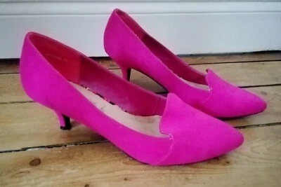 Escarpins en suédine - Rose Fuchsia - New Look - P39 - Photo 1/4