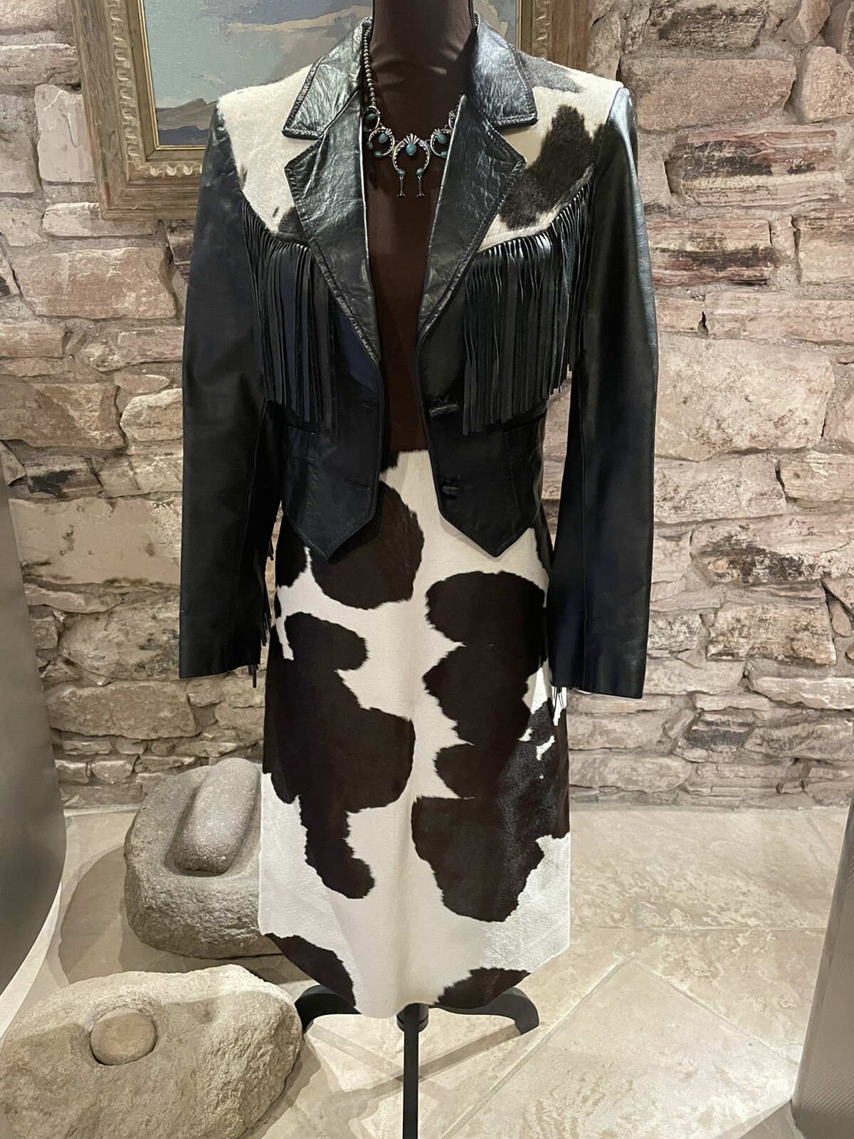 Gorgeous Michael Kors Saks Fifth Avenue Cowhide S… - image 1