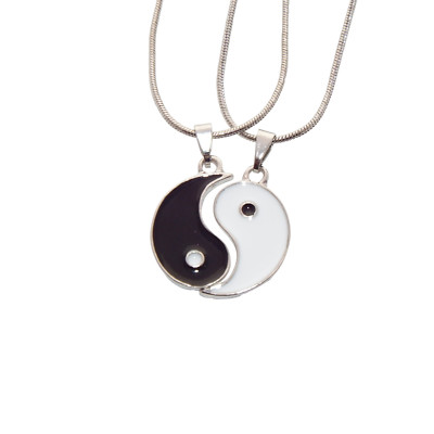 Yin Yang Yin und Yang Partner Schmuck Anhänger Partnerkette Freundschaft Kette