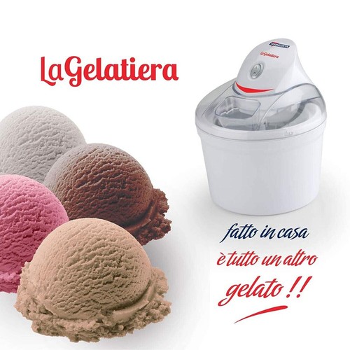 Macchina del gelato gelatiera 1,2 Lt professionale per sorbetto Termozeta 12 w - Foto 5 di 5