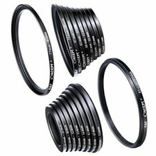 K F Concept 18PCS Lens Filter Stepping UP and Down Adapter Set 37 49 52 55 58 62