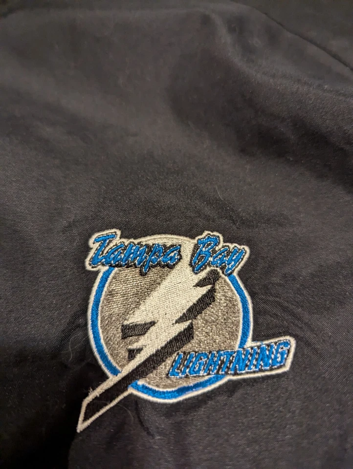 Pullover de colección Tampa Bay Lightning Majestic cortavientos negro para hombre XXL Foto 3 de 4