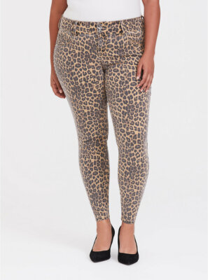 Torrid Jegging Super Stretch Leopard Print Pants 22R #63962 | eBay