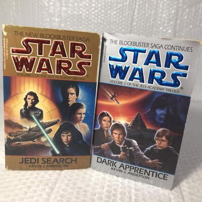 Star Wars Jedi Search Book Vol 1 + Star Wars Dark Apprentice Book Vol 2 Lot Of 2
