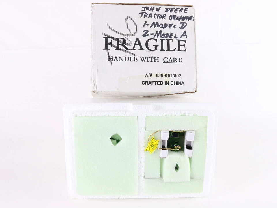 John Deere Tractor Ornaments Model D & Model A Danbury Mint 038-001/002 - Image 2 of 4