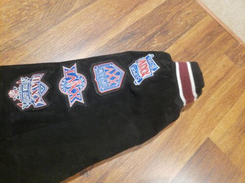 Chaqueta de Cuero Gamuza Rara NFL Super Bowl XLII Edición Limitada 1 De 300 Talla XL - Imagen 7 de 11