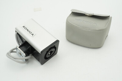 Vtg KONICA Small Cube Flash EARLY KONICA 35mm Film CAMERA Hot Shoe ...