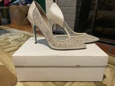 Betsey Johnson Crystal Wedding Pumps Size 6