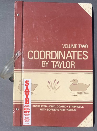 1980'S KINNEY WALLPAPER, COORDINATES BY TAYLOR, SAMPLE BOOK F28