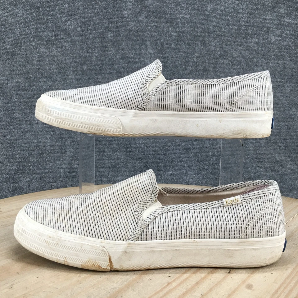 Zapatos Keds para mujer 8,5 dos pisos informales sin cordones WF64505 tela gris Foto 2 de 4
