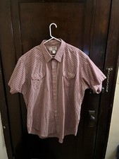 Ruddock Western Pearl Snap Shirt Cowboy Short Sleeve VTG USA Big Man 20 2XL