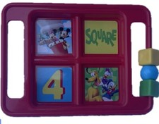 Disney Junior Mickey Mouse Clubhouse 4 Section Plate Pluto Minnie Toddler Baby