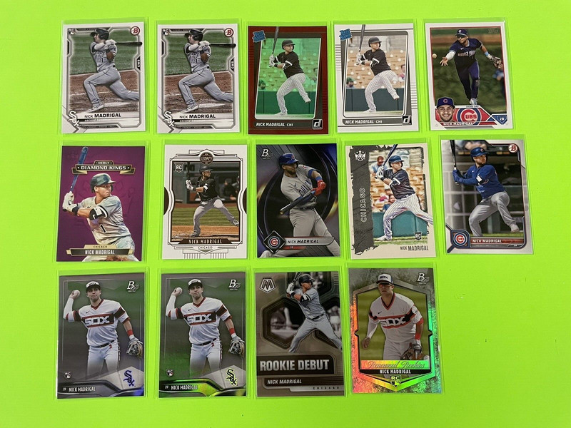 Nick Madrigal 16 Card Rookies Cubs White Sox Bowman Topps Mosaic Donruss