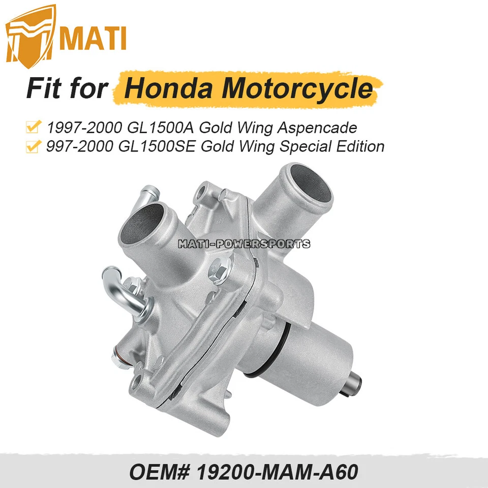 Bomba de água Assy 19200-MAM-A60 para Honda GL1500A GL1500SE Goldwing 1997-2000 - Imagem 2 de 4