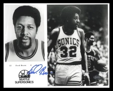 Downton Fred "Freddie" Brown Signed 8x10 Photo Supersonics MCS Holo #87315