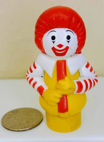 Vintage Fisher Price Little People Ronald McDonald Figure McDonald's Clown Rare