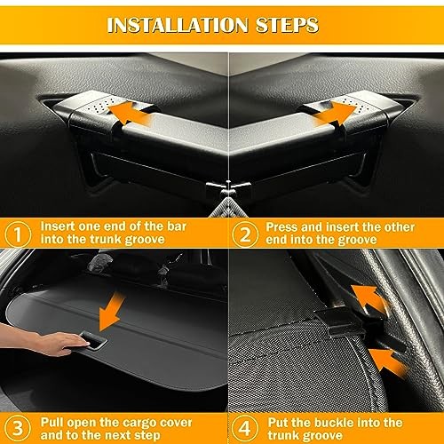 Cargo Cover for 2023 2024 2025 Mazda CX-50, Upgraded Retractable Rear Trunk - Picture 5 of 7