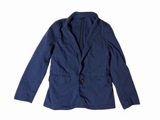 J.Crew Crewcuts Ludlow Boys Navy Cotton Stretch Blazer Size 10