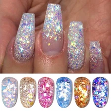 Born Pretty Glitter Sequins Gel Nail Polish, Sparkle 
