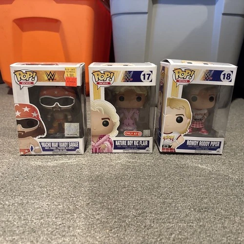 Funko Pop! Vinyl: WWE Macho Man Randy Savage, Ric Flair, Rowdy Roddy Piper