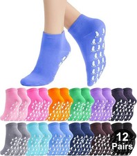 jeuhut Pilates Socks with Grips for Women, Non Slip Socks for Yoga, Barre, Hospi