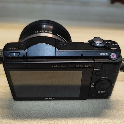 Sony Alpha A5000 Mirrorless Camera w/ PZ 16-50mm Lens 20.1MP Blink