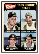 1965 TOPPS #526 CATFISH HUNTER A'S EX-MT SET BREAK 520895 (KYCARDS)