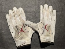 STERLING SHEPARD AUTO GIANTS GAME USED PE JORDAN GLOVES SIGNED COA PHOTO PROOF