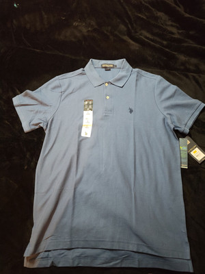 (L) U.S. Polo Assn. Men's Performance Pique Polo