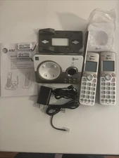 AT&T DL72219 DECT 6.0 2-Handset Cordless Phone for Home 2 Handsets, White 