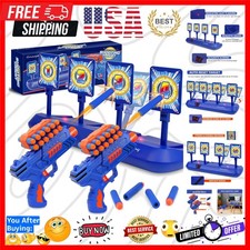 Digital Shooting Targets with 2 Foam Dart Toy Blaster, Kids Shooting Game Toy...