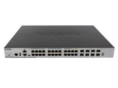 D-Link Switch DGS-3630-28PC 24x PoE 1Gb 4x Combo SFP 1Gb 4x SFP+ 10Gb Managed