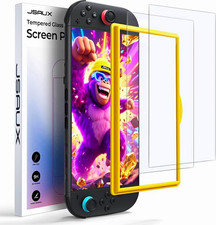 JSAUX Anti-Glare Tempered Glass Screen Protector for Nintendo Switch 2 2-Pack 