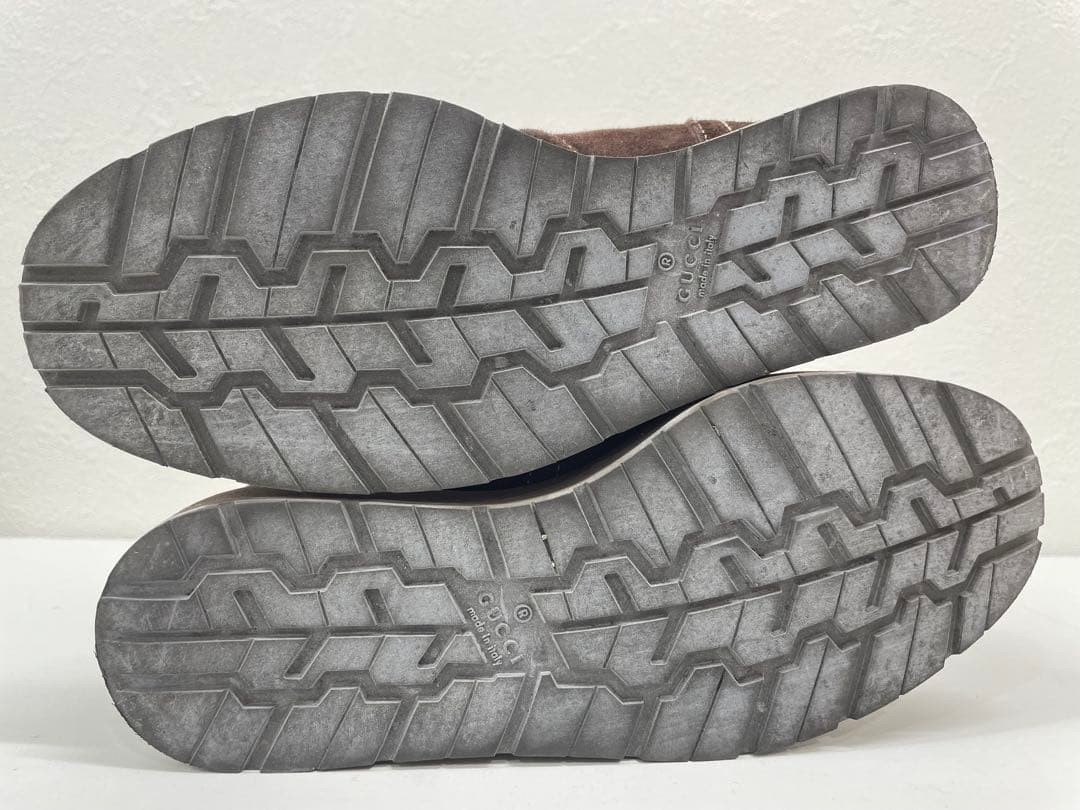 GUCCI Boots Shoes EU 36 US 6 Mouton Boa Suede Brown Authentic thumbnail 20