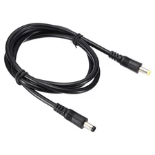 3Ft 5.5 x 2.5mm Male to 5.5 x 2.1mm Male DC Power Cable 18AWG Wire Adapter