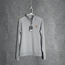 FootJoy Half Zip Golf Sweater Mens S Gray HTH Moisture Wicking Pullover Pro Warm