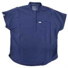 FIGS Montex Relaxed Top L Yola High Rise Pants L Navy Scrub Set