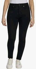 Jessica Simpson Skinny Jeans Women's 4 High Rise Black Wash Stylish Jeans