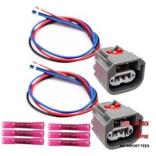 2PCS 3-Way Front Turn Signal Light Connector Compatible with 2010-2019 Ram