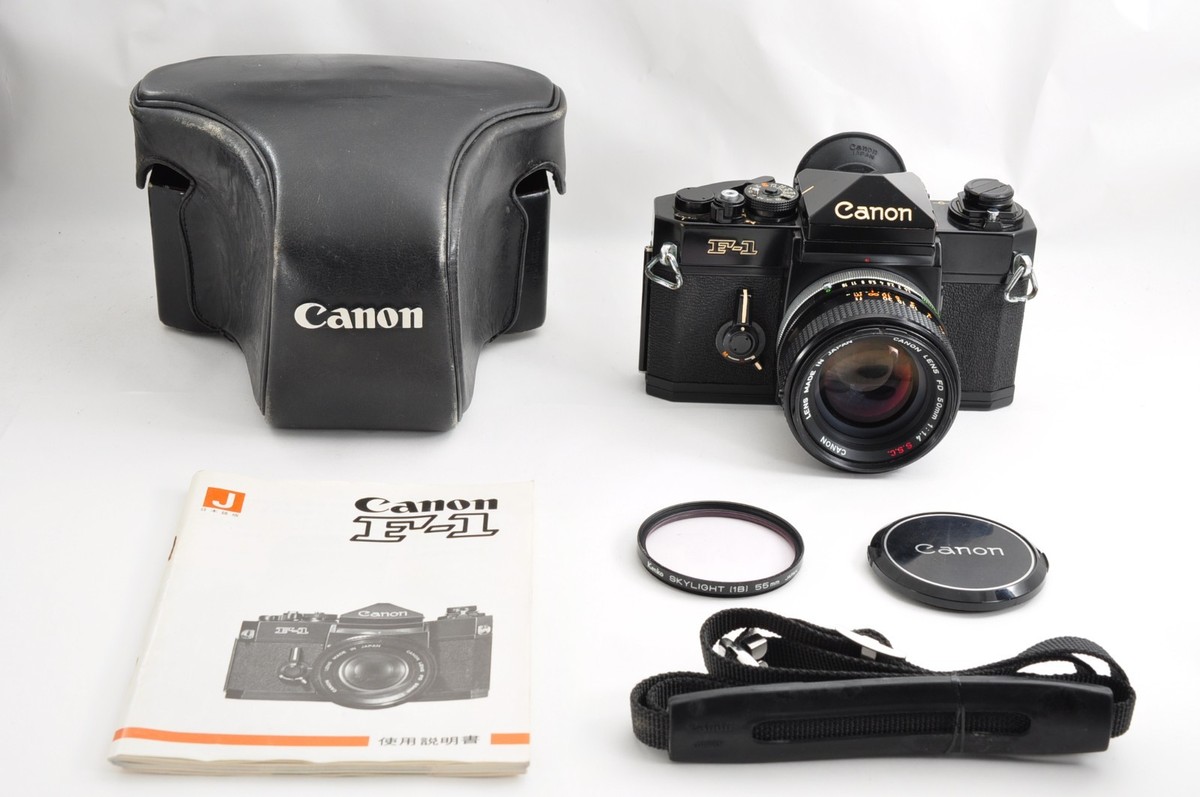 Canon New F-1 Film SLR Camera & FD 50mm F/1.4 Lens Japan Vintage