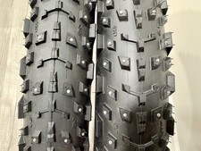 Pair of 45NRTH Dillinger 4 Fat Bike Tires 26x4.0 Tubeless, 60 TPI, Studded