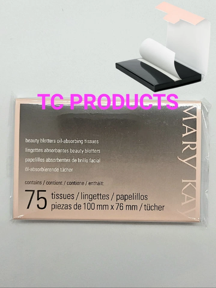 (LOT OF 5) Mary Kay Beauty Blottters Oil Absorbing Tissues Each Pack 75 Sheets - Image 2 of 3