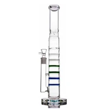 16.5" Honeycomb Big Glass Bongs Tall Smoking Water Pipes Bongs Bowl Perc