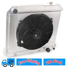 3 Row Radiatorshroud Fan For 1963-1966 1964 Chevy Ck Pickup Truck C10 C20 C30