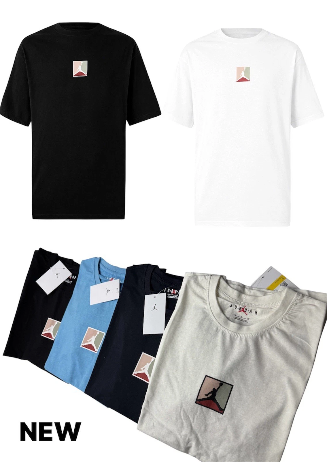 Jordan Men’s Print T-Shirt Short Sleeve Crew Neck Graphic Tee – New