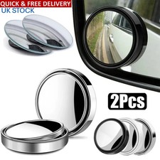 Blind Spot Mirror Small For Cars Vans Motorcycles 360° Wide Angle Adjustable UK