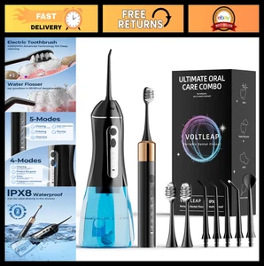 Sonic Electric Toothbrush & Water Flosser Combo for Adults & Kids - Dental Care