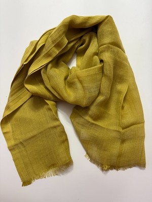Love Quotes Old Gold scarf Linen/Viscose 70x30''